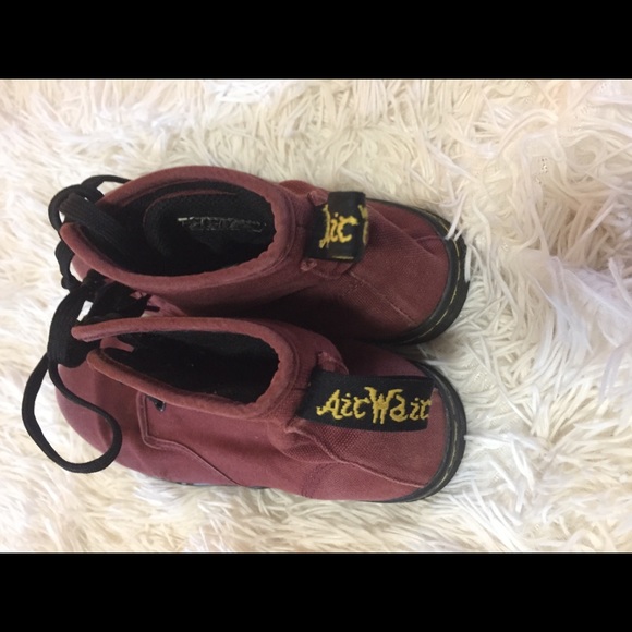 Dr Martens Ox Blood canvas boots 8 GUC - Picture 7 of 8